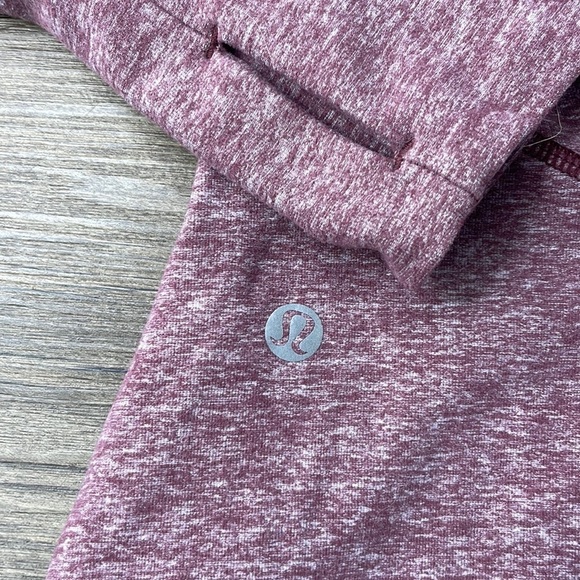 Lululemon Women’s Warm Your Core Long Sleeve Tee, Heathered Maroon size 6/8? - Picture 11 of 14